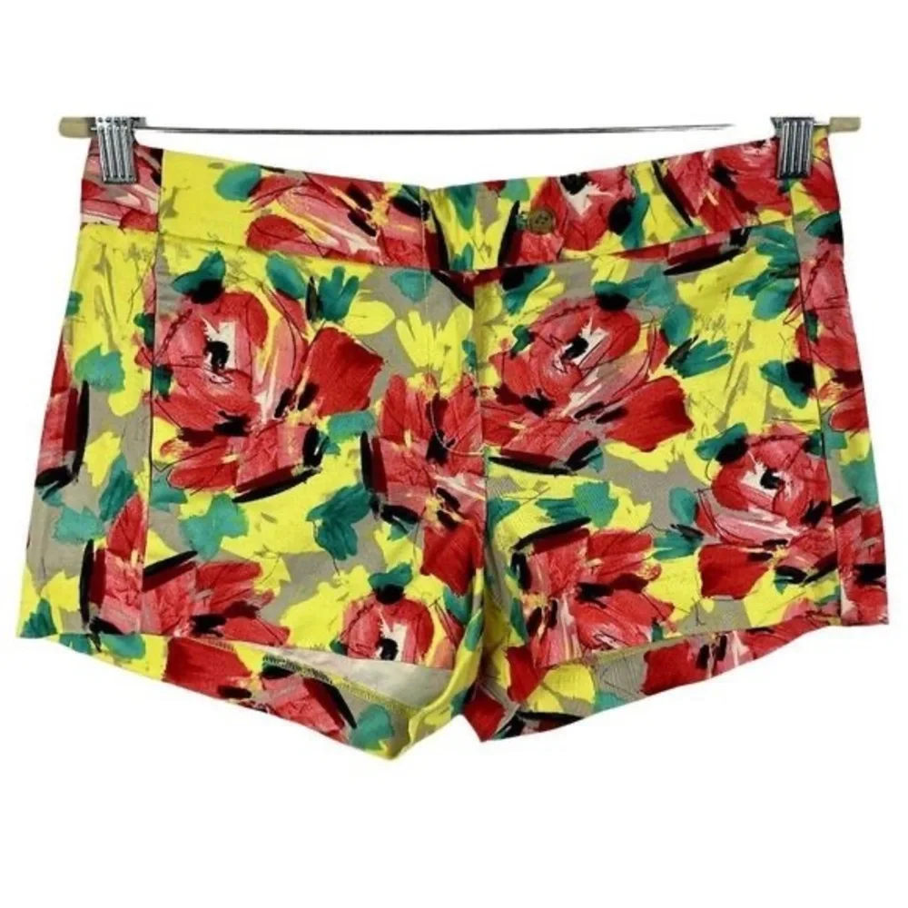 J.Crew Factory Yellow with Red Flower Print throughout